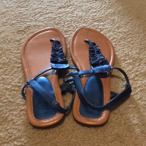 ocean blue sandals